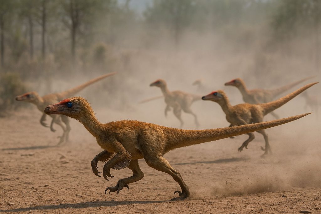 Velociraptors lopen